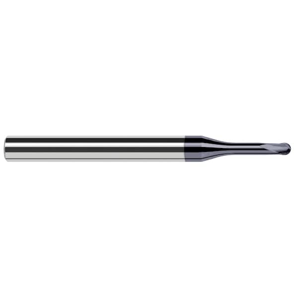 Harvey Tool End Mill for Hardened Steels - Finishers - Ball 0.1875" (3/16) Cutter DIA x 0.1500" Length of Cut 881612-C6 - main